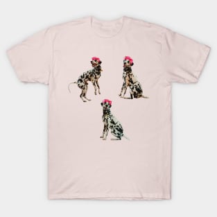 Dalmatian flower crown T-Shirt